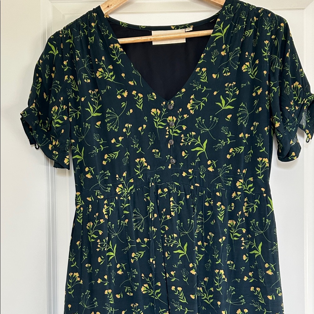 Reistor Gathered Knee length Floral dress size S - Picture 2 of 9